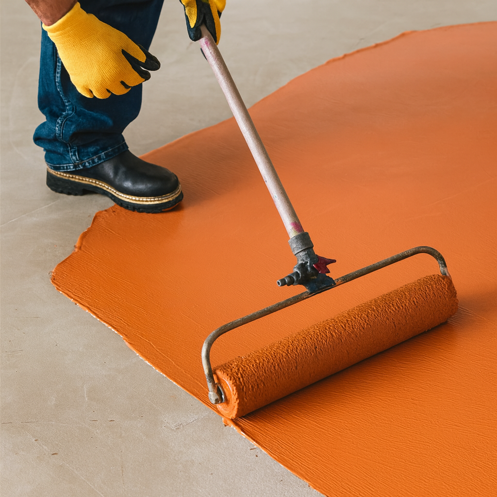 liquid membrane roller application