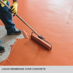 SEMCO liquid waterproofing membrane over concrete